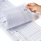 PlayDice Score Pads for Yahtzee: 120 Easy Tear Off, Large Print Score Sheets Compatible with Yardzee and Yahtzee Games (8.5x11-120 Pages)