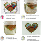 CROSSDECOR Cross Stitch Stamped Kits Quilt Pre-Printed Cross-Stitching Patterns for Beginner Kids Adults, Embroidery Crafts Needlepoint Starter Kits Kitten at Play
