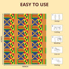 HTVRONT Kwanzaa HTV Vinyl Sheets - 11 Pack of 12x10 Inch Heat Transfer Vinyl for T Shirts, Easy Iron On Vinyl Bundle for Kwanzaa Decorations & Crafts
