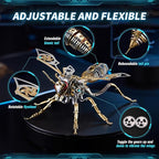 3D Puzzles for Adults, Metal Model Kit Wasp Mechanical Puzzle for Adults/Teens, DIY Creative Craft Gifts Kits Difficult Assembled 3D Puzzle for Family Time, Home Decor (Gold)