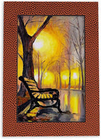 Poster Palooza Pack of TEN 8x10 Mats Bevel Cut for 6x8 Photos - Acid Free Football Texture Precut Matboards For Pictures, Photos, Framing - 4-ply Thickness