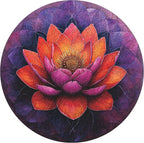 Flower Wooden Puzzle for Adults, Mandala Jigsaw Puzzles 200 Piece, Unique Shapes Family Reunion Puzzle for Adults and Kids, Beautiful Package, Best Gift for Family Friends Medium 11.2x11.2in