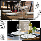 60 Pcs Music Note Cocktail Paper Napkins 6.5 x 6.5 Inches Disposable Paper Napkins Dessert Beverage Tissue for Decoupage Luncheon Tissue for Theme Party Wedding Birthday Party