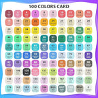 100 Colors Alcohol Markers Set, Dual Tips Blender Art Markers for Drawing Sketching Coloring Artist Pens and Underlining, Professional Permanent Sketch Marker for Kids Adult Coloring