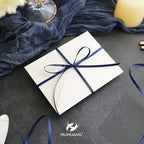 HUIHUANG Solid Color Satin Ribbon 1/8 inch x 100 Yards Roll Ribbon for Crafts (Navy)