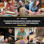 Starbond 4 oz Medium CA Glue with 6 oz Activator Bundle, Premium Cyanoacrylate Super Glue, for Quick Repair, Woodworking, Woodturning, Hobby Models