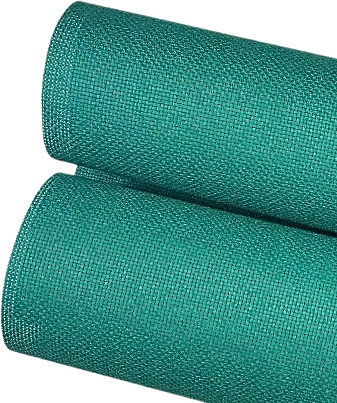 2 Sheets of Green 14 Count Aida Cloth – 18 x 18 Inch Pre-Cut Fabric Squares – Cross Stitch Fabric – 100% Cotton – Ideal for Needlework & Embroidery – The Knotty Unicorn
