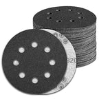 100 Pcs 5 inch Wet Dry Sanding Discs Grit 320 Hook and Loop 8 Hole Silicon Carbide Orbital Sander Sandpaper