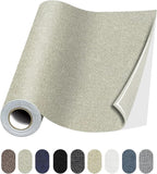 Fabric Repair Patches, 17X158 Inch Linen Repair Tape Self-Adhesive Fabric Patches Durable, DIY Large Linen Tape for Sofa, Couches, Furniture, Chair, Clothing （17X158 Inch, Beige）