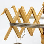 Wooden Handcrafted Heavy Duty Wooden Yarn Ball Winder - Premium Crafted Knitting Crocheting Accessories & Combo Set - Table Top Yarn Swift (Steam Beech Wood)