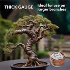 UTILE Bonsai Wire - Armature Aluminum Wire 80 ft 10 Gauge 3.2 mm Bonsai Training Wire, Tree Kit, Plant, Sculpting, Crafts, Bendable, Gardening, Beading and Jewelry Making (Copper, Brown)
