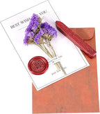 Yoption 12 Pcs Sealing Wax Sticks with Wicks, Antique Wine Red Wax Seal Sticks for Wax Seal Stamp, Wedding Invitations, Christmas, Gift Wrapping, Envelops Sealing (Antique Wine Red)