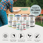 Chalky Chicks All-in-One Chalk Paint for Furniture or Cabinet - 4Fl Oz - Matte Finish Cancun Blue (Light Blue) for Metal, Wood Furniture Paint - No Sanding All-in-One for Home Decor & Crafts, USA Made