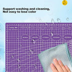 A5 Cutting Mat, Self Healing Sewing Mat, Craft Mat Double Sided 3-Ply Craft Cutting Board for Sewing Crafts Leather Fabric Scrapbooking Project Art Supplies, 8.6“ x 5.9”, Green