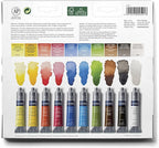 Winsor & Newton Cotman Watercolor Paint Set, 12 Colors Palette Set, 8ml (0.27-oz) Tubes w/ Brush