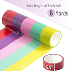 Mr. Pen- Washi Tape Set, 10 Rolls, Tropical Twirl, Decorative Tape, Washi Tapes, Scrapbook Tape, Scrapbook Washi Tape for Journaling, Craft Tape, Washy Tape, Washy-Tape, Cute Washi Tape