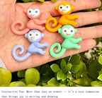 50PCS Cute Fun Monkey Top Erasers for Kids Bulk,Pencil Topper Back to School Party Gifts (Monkey Top Erasers, Big)