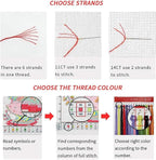 Funchey Stamped Cross Stitch Kits, DIY Cross Stitch Pattern for Adults Beginners Needlepoint Kits Embroidery Kit Arts and Crafts 11CT-Mountain and River Owl 16x20 inch