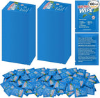 100 Pack Lead Remover Wipes for Shooting Hand & Surface Cleaning Wipes Effectively Removes Lead, Dust, Oil & Grime Individually Wrapped Wipe for Shooting Ranges, Hunting, Industrial Use