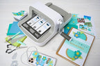 Sizzix Big Shot Machine with Starter Kit, 6" Die-Cutting and Embossing Machine with Cutting Dies, Embossing Folder and Cardstock