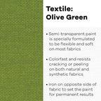 Jacquard Textile Color Paint, Olive Green