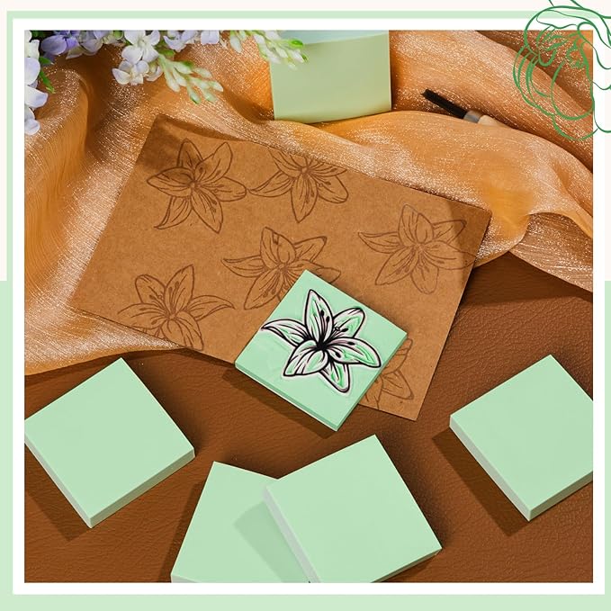 Frienda 24 Pcs 2" x 2" Rubber Carving Blocks Linoleum Blocks for Printmaking, Stamp Making, DIY Crafting, Scrapbook, Painting, Soft and Easy to Carve (Mint Green)