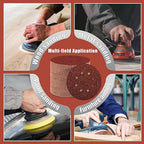 240 Grit 5 Inch Sanding Discs Hook and Loop Sandpaper, 150 PCS 8 Hole Adhesive Fine Sand Paper for Random Orbital Sander