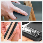 KENDO 24PCS Sand Paper Variety Pack Sandpaper 12 Grits Assorted for Wood Furniture Finishing, Metal Sanding and Automotive Polishing, Wet Dry Sandpaper