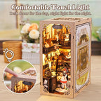 Fsolis Book Nook Kit, DIY Miniature Dollhouse Kit for Adults Bookshelf Decor Birthday for Women Teens Craft Lovers (Grandpa's Antiques Store)