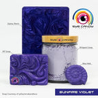 Eye Candy Pigments Premium Purple Mica Powder - Sunfire Violet (50gr) - for Epoxy, Resin, Soap, Paint, Woodworking, Acrylic Pouring, Bath Bombs, Fishing Lures - DIY Arts and Crafts Additive