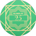 SLOWPLAY Nash Ceramic Poker Chips in Bulk, Casino Grade Ceramic 10-Gram Poker Chip for Texas Hold'em, 39mm Professional Chips Pack of 50 with Denomination of 25