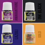 Pebeo Vitrea 160 Glass Paint - Transparent Colour Glossy and Brilliant - Made in France - DIY Craft Paint for Stained Glass and More - Set of 8 Colors Bundled Application Brushes