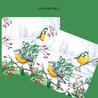 20-ct 13x13 Christmas Paper Decoupage Napkins, 3-Ply Servilletas Tissue Napkin for Dinner and Parties, Disposable Napkins (Winter Tits)