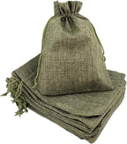 Palmhomee Pack of 25 Burlap Gift Bags with Drawstring Linen Jewelry Pouches Wedding Hessian Jute Bags for Birthday Jewelry and Treat Pouches Party Wedding Favors Gift Art and DIY Craft (7x9 Inch,