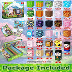 Goody King 200PCS Magnetic Building Blocks - Forest & Volcano Adventure Set, STEM Learning Toys for Kids Ages 3+, Strong Magnets, Creative Play, Gift for Boys & Girls