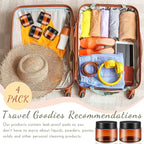 SATINIOR 12 Pack 4 oz Plastic Container Jars with Lids Round Clear Travel Cosmetic Container Slime Jars for Toiletries, Lotion, Cream, Ointments, Makeup, Rhinestone, Samples, Kitchen Storage(Amber)