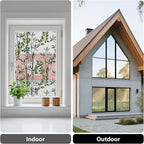 NINETREX One Way Window Privacy Film, Daytime Privacy Static Cling Sun Blocking Anti UV Reflective Window Tint for Home and Office 35.4 x 157.4 inches, Silver Leaf