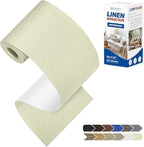 KING MOUNTAIN Linen Repair Patches, Self-Adhesive Linen Fabric Patches, 4 X 63 inch Extra Size, Multi Color, Can be Used for Linen Sofa Repair and Linen Clothes Repair (Beige2.0)