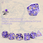Coyeekn DND Dice Sets, 10 X 7 Sets (70 Pieces) Polyhedron Dice for Dungeons and Dragons RPG MTG D&D Tabletop Game with 1 Big Pouch D4 D8 D10 D12 D20