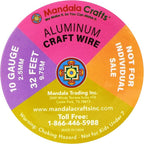 Mandala Crafts 10 Gauge Anodized Aluminum Craft Wire for Jewelry Making - 128 FT Colored Flexible Neutral Wire - Bendable for Bonsai Armature Crafting Sculpting