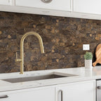 100 Pieces Peel and Stick Backsplash for Kitchen, 3" x 6" PVC Subway Tile 2025 Upgraded Rust Slate Backsplash Stick on Tile Elevate Kitchen, Bathroom, Fireplace,RV