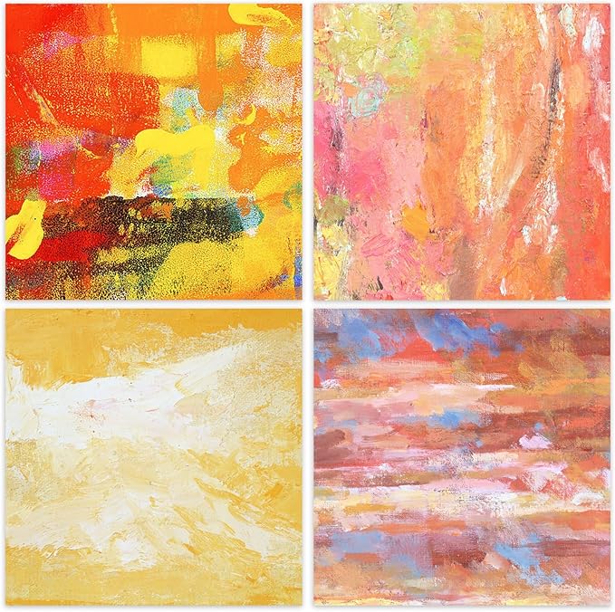 48 Sheets 24 Designs Scrapbook Paper Pad, 6"×6" Single-Sided Decopodge Craft Cardstock Paper,Scrapbooking DIY Decorative Background Cardmaking Supplies.Oil Painting&Landscape