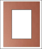 Poster Palooza 8x10 Mat Bevel Cut for 6x8 Photos - Acid Free Football Texture Precut Matboard - For Pictures, Photos, Framing - 4-ply Thickness