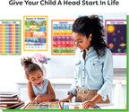 Classroom Posters - 20pcs Set 16” x 11” Educational Posters For Toddlers 1-3 - Classroom Decor - Elementary Preschool Kindergarten Classroom Must Haves Supplies - Preschool Learning Activities