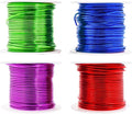 Mandala Crafts 18 Gauge Anodized Aluminum Craft Wire for Jewelry Making - 400 FT Colored Flexible Rainbow Wire - Bendable for Bonsai Armature Crafting Sculpting