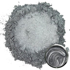 Matio Grey Mica Powder for Epoxy Resin, 1.8oz/ 50g Pearlescent Effect Mica Powder Natural Color Pigment for Soap Making, Bath Bomb, Candle Dye, Resin Craft, Paint, Nails Art, Jewelry, Slime Pigment