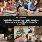 STARBOND 2 oz. Dark Brown Medium-Thick CA Glue (Premium Cyanoacrylate Super Glue) Knot Filler 500 CPS Viscosity for Woodworking, Woodturning, Carpentry, Guitar, RC Hobby
