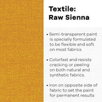 Jacquard RAW Sienna Textile Color Paint