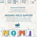 MOMIBOOK Puzzles for Adults 1000 Pieces Jigsaw Puzzles of Journey Through The World, Painting Image World Map Difficult Challenging Impossible Puzzle Unique Funny Party Christmas Birthday Gifts