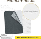 KING MOUNTAIN Fine Linen Repair Patches, Self-Adhesive Linen Fabric Patches, 8X11 inch Extra Size, Multi Color, Can be Used for Linen Sofa Repair and Linen Clothes Repair(8" x 11", Charcoal Gray)